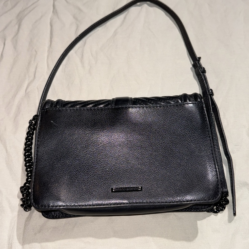 Rebecca Minkoff Black Chevron Quilted Crossbody - Picture 6 of 7